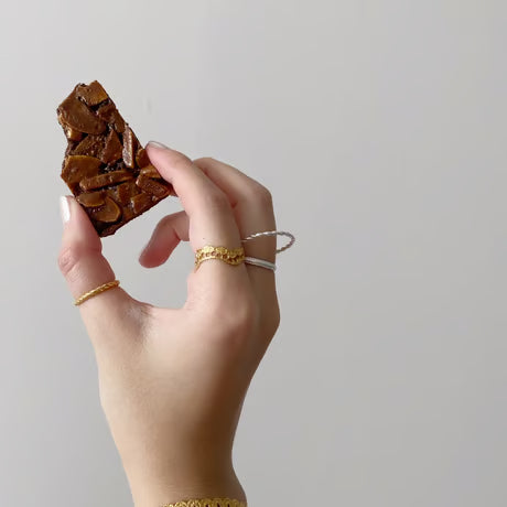 stitch double ring (silver)---333