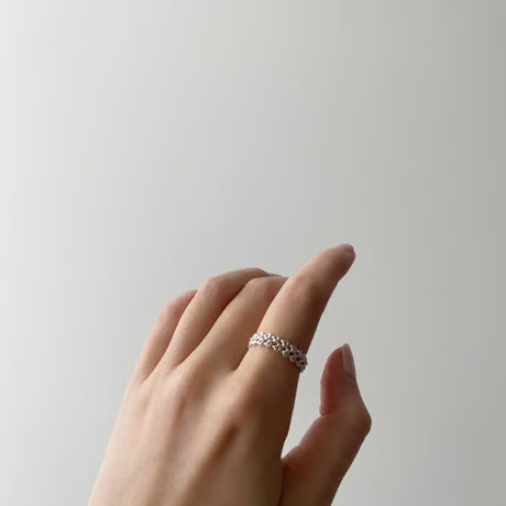 lace eternity ring (silver)---296