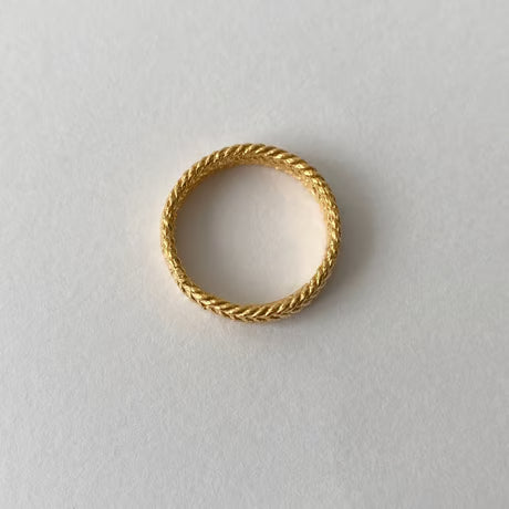 lace braid ring (gold)---300