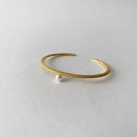 lace braid bangle (gold)---157