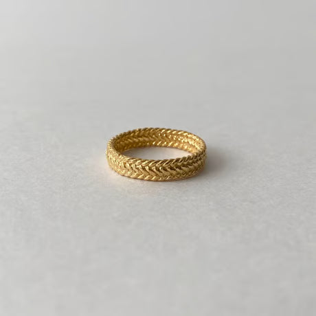 lace braid ring (gold)---300