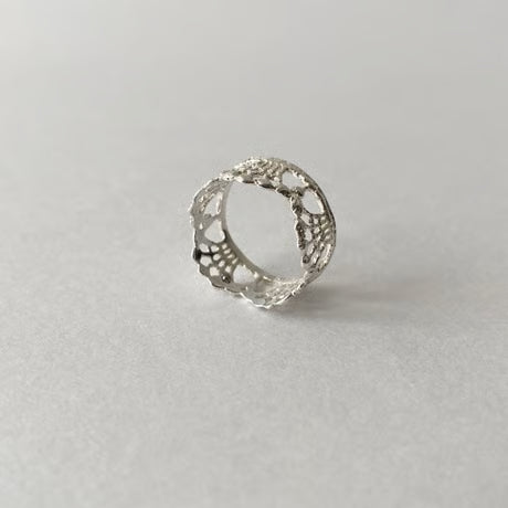lace fountain ring(S)(silver)---262