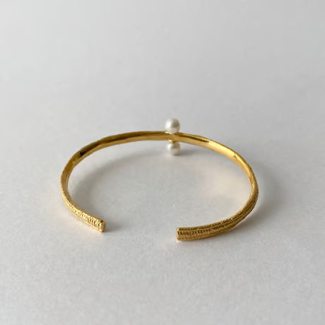 lace straight bangle (gold)---238