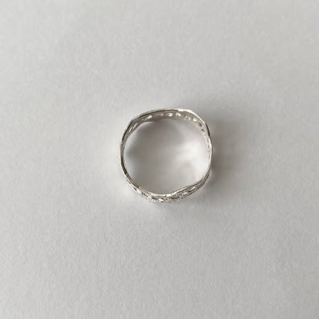 antique lace ring (silver)---330