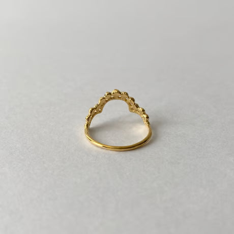 lace small dot ring (gold)---246