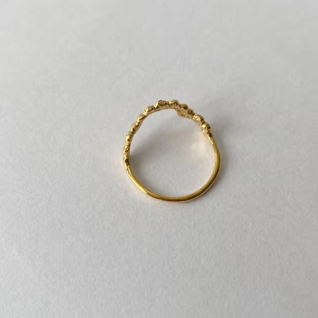 lace small dot ring (gold)---246