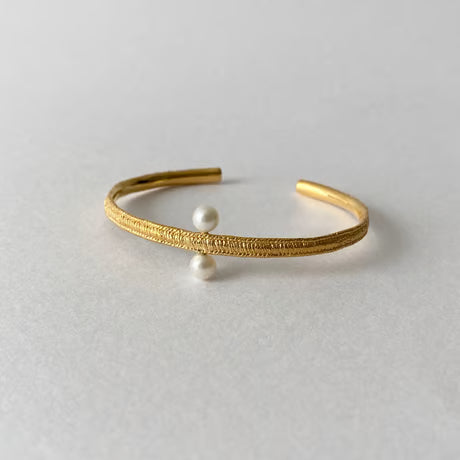 lace straight bangle (gold)---238