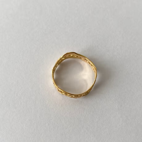 antique lace ring (gold)---330