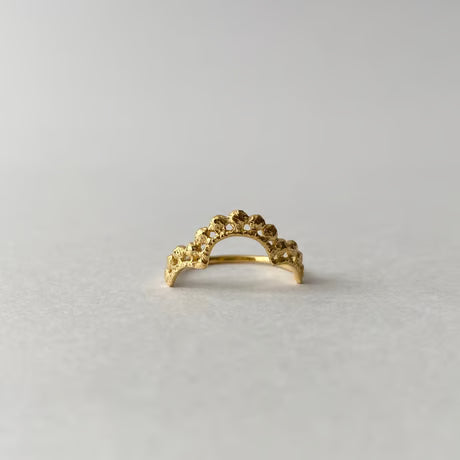 lace small dot ring (gold)---246