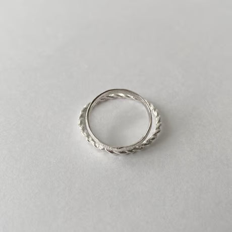 stitch double ring (silver)---333