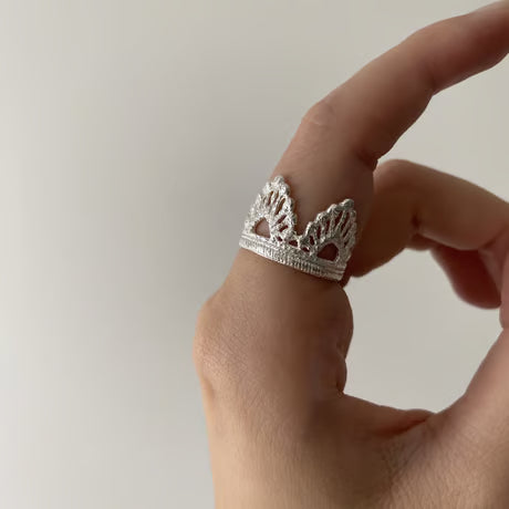 bud ring(silver)---346