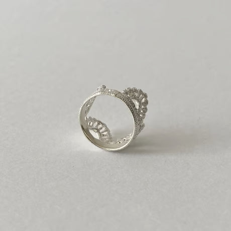 bud ring(silver)---346