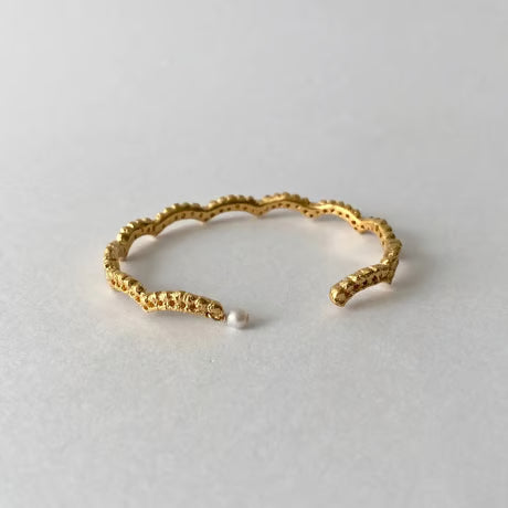 lace small wave bangle(gold)---191