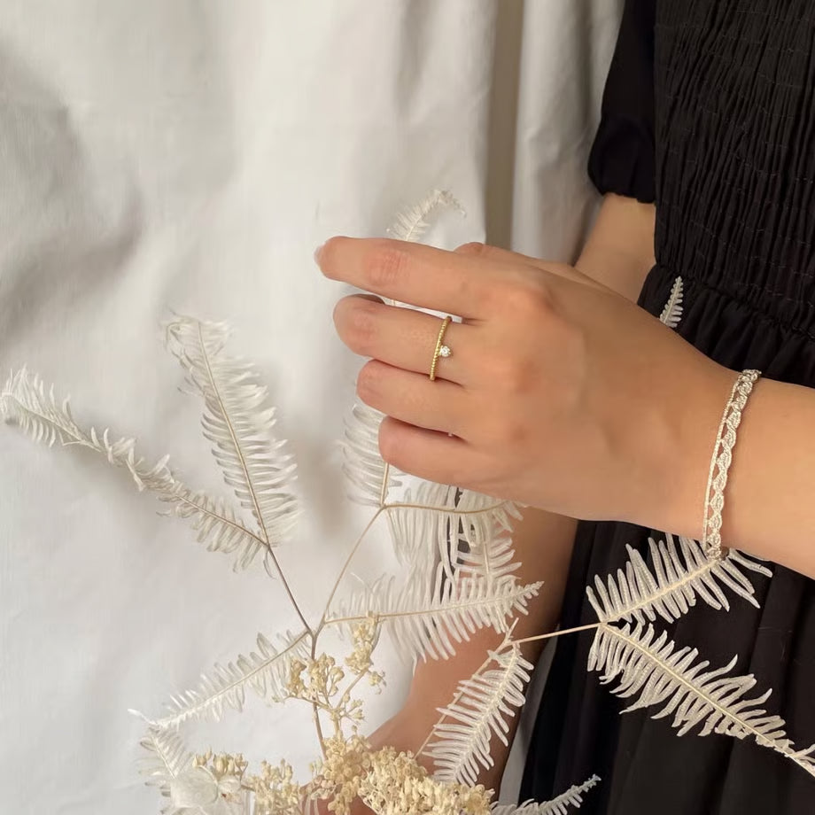 lace scale bangle (silver)---290