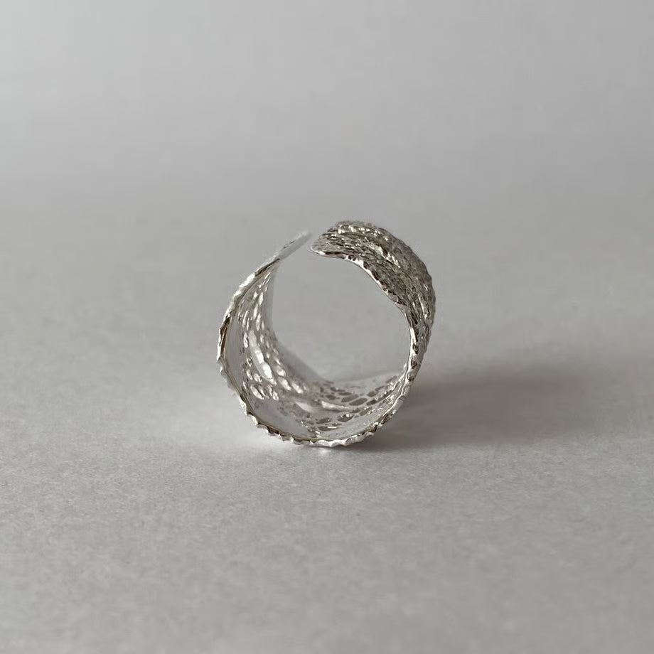 lace ring(silver)---364