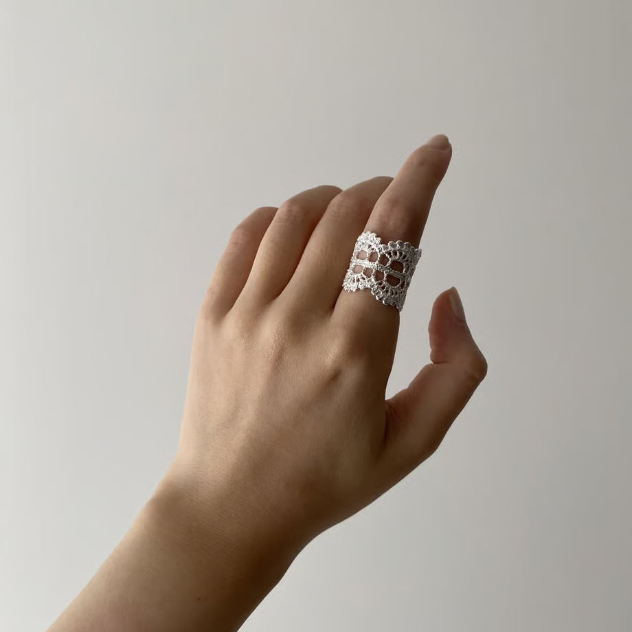 sedum ring(silver)---342