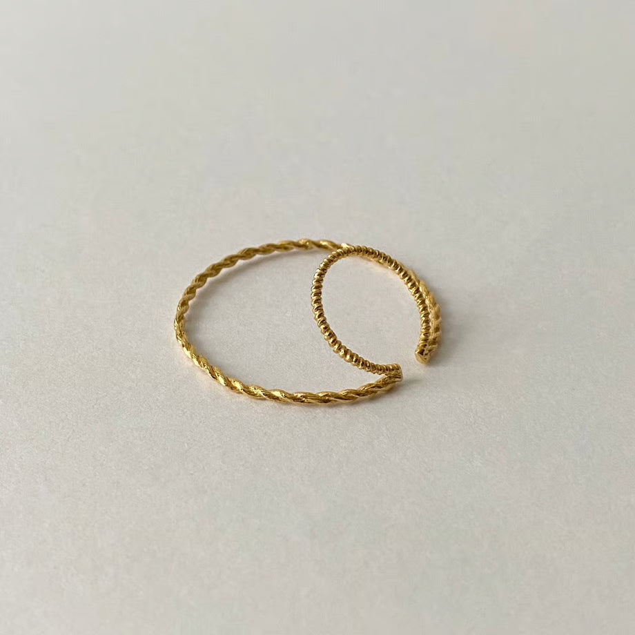 lace stitch ear cuff (gold)---321