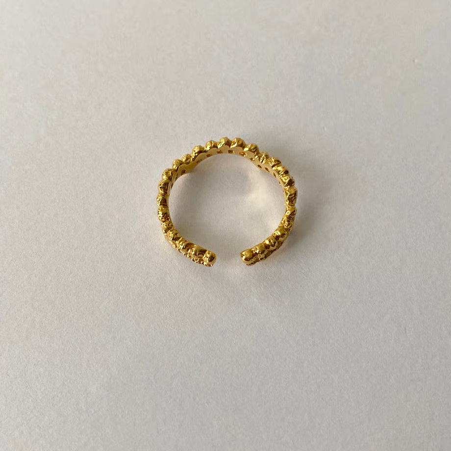 lace wave ear cuff (gold) ---282