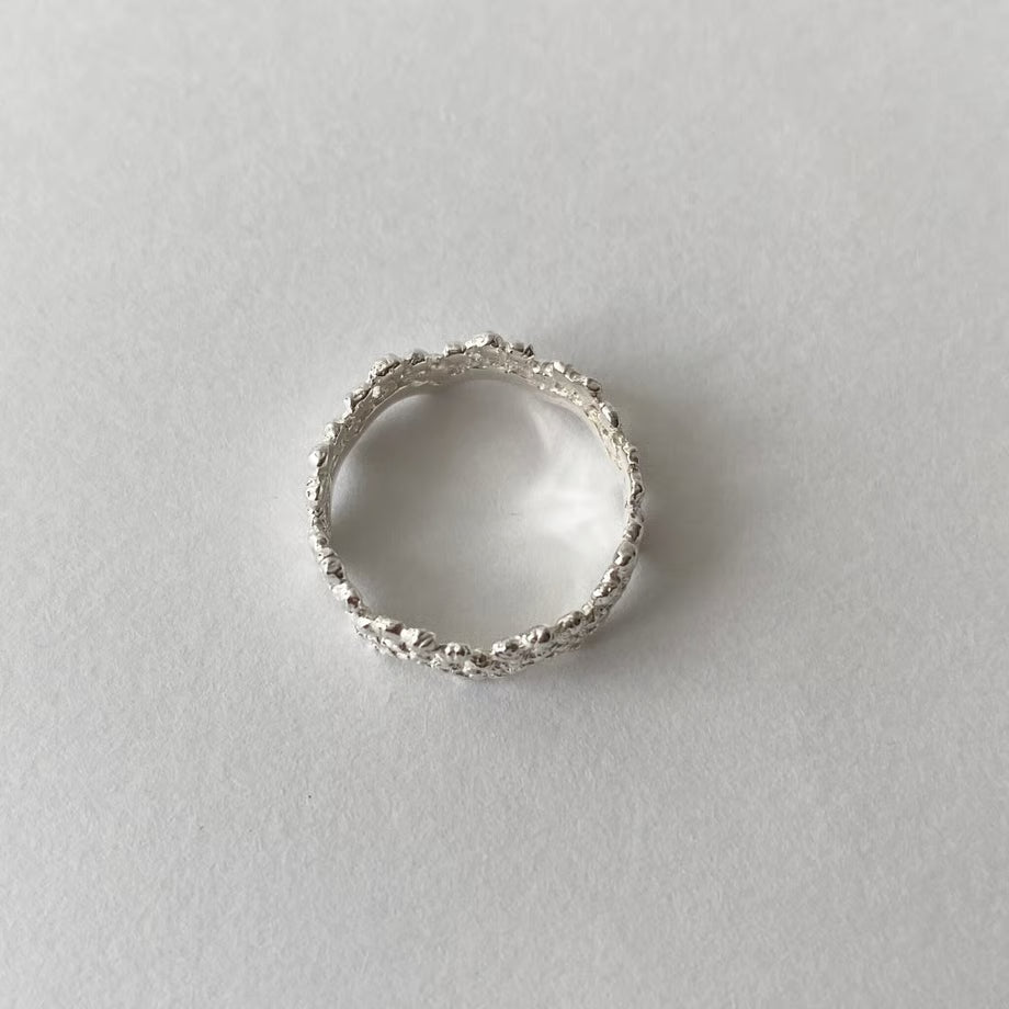 lace grain ring (silver)---297