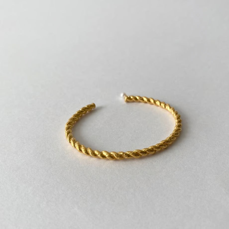 lace rope bangle (gold)---189