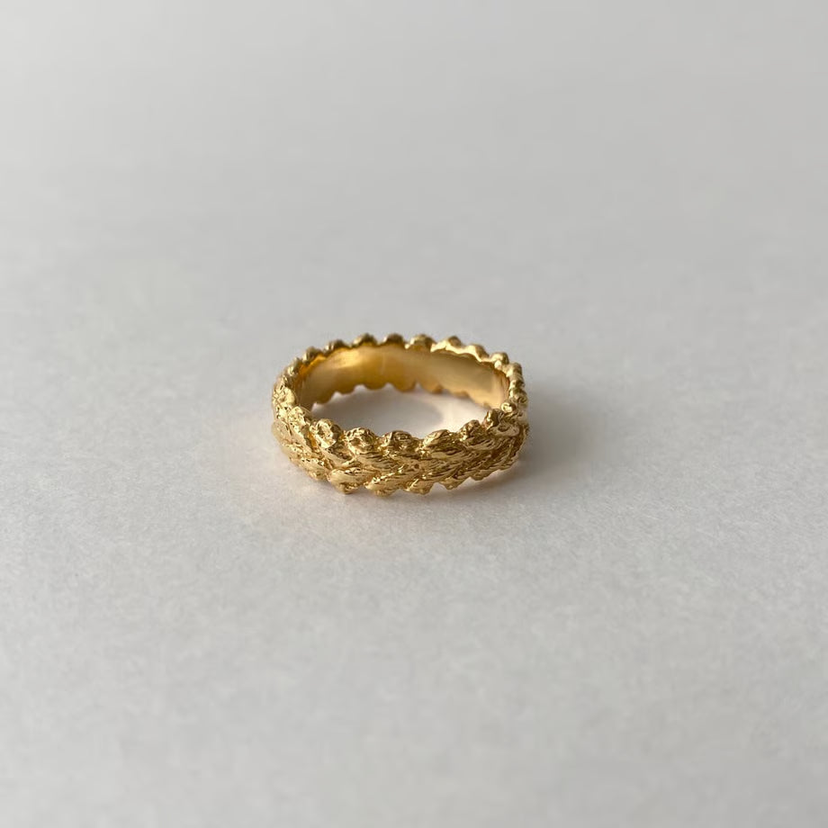 lace laurel ring (gold)---112