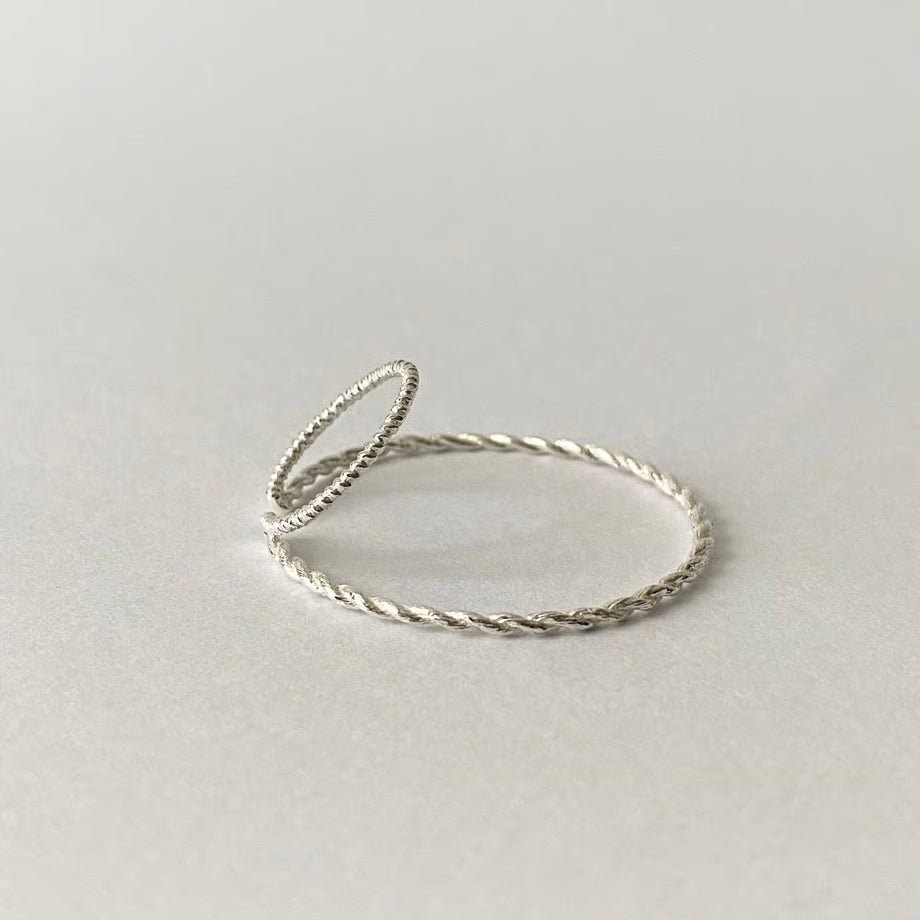 lace stitch ear cuff (silver)---321