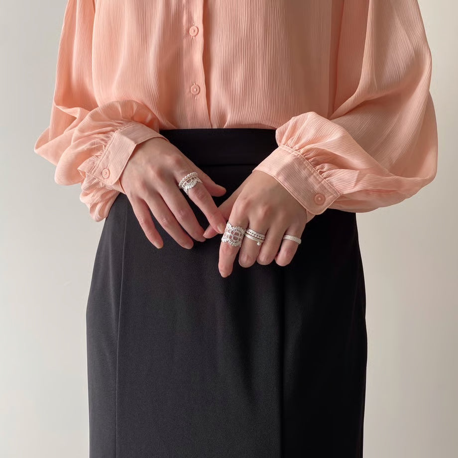 sedum ring(silver)---342