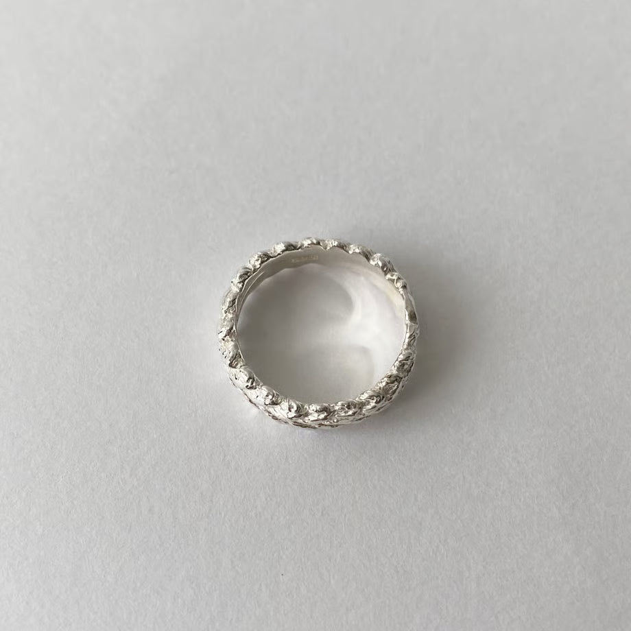 lace laurel ring (silver)---112
