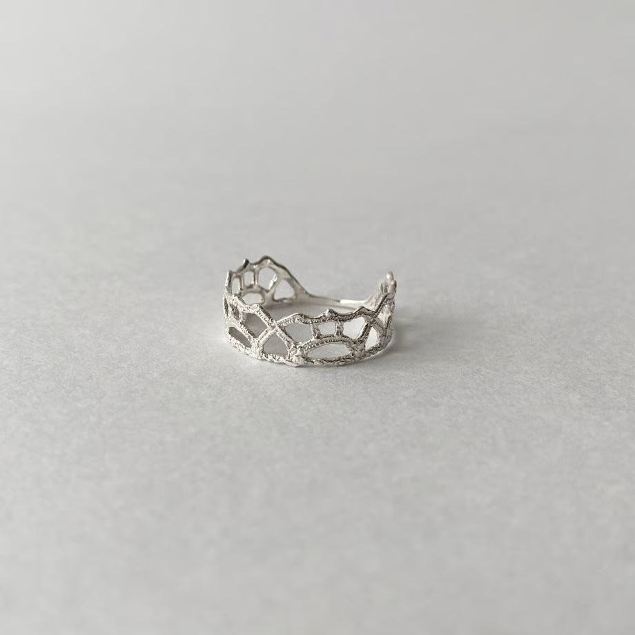 lace arabesque ring(silver)---209