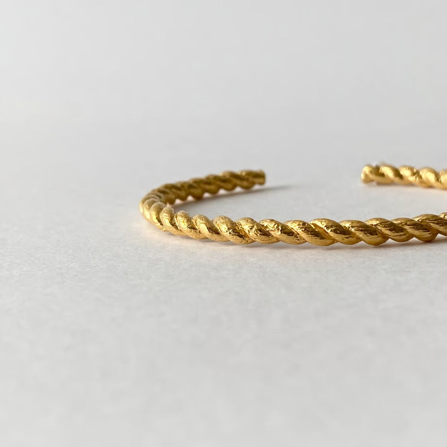lace rope bangle (gold)---189