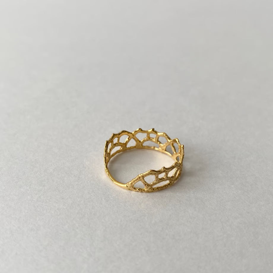 lace arabesque ring(gold)---209