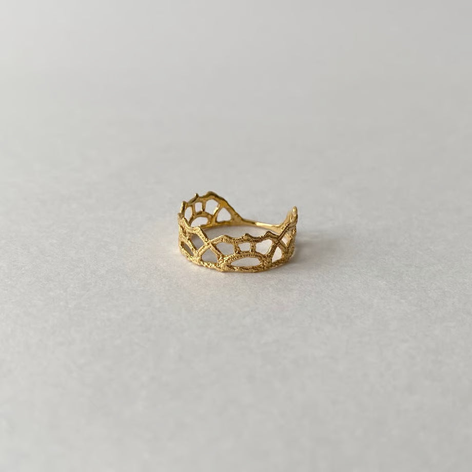 lace arabesque ring(gold)---209