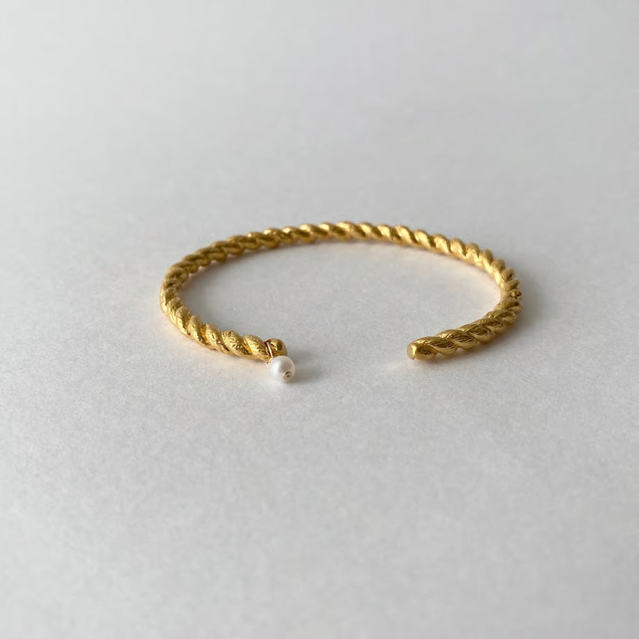 lace rope bangle (gold)---189